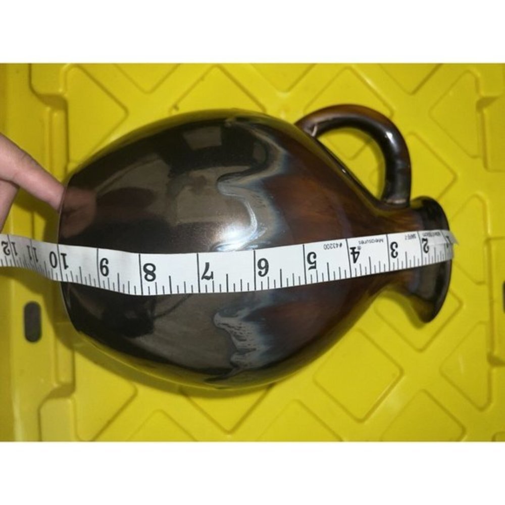Vintage Moonshine Copper Mountain Mcm Jug Pottery Drip Glaze Rustic Pitcher - Picture 2 of 5